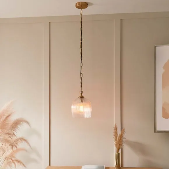 Vogue Leroy Ribbed Adjustable Pendant Light