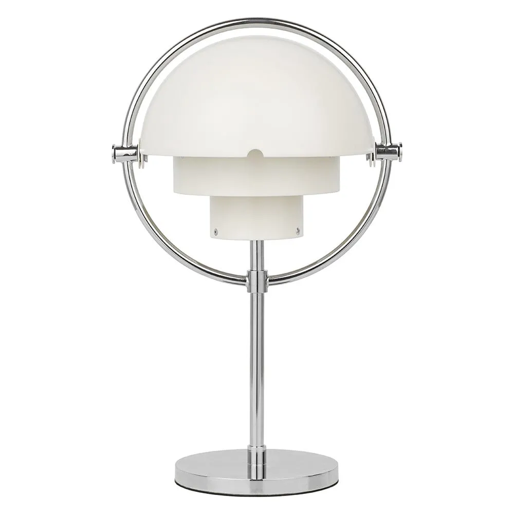 Gubi Multi-Lite Portable Table Lamp Chrome/White Semi Matt 2