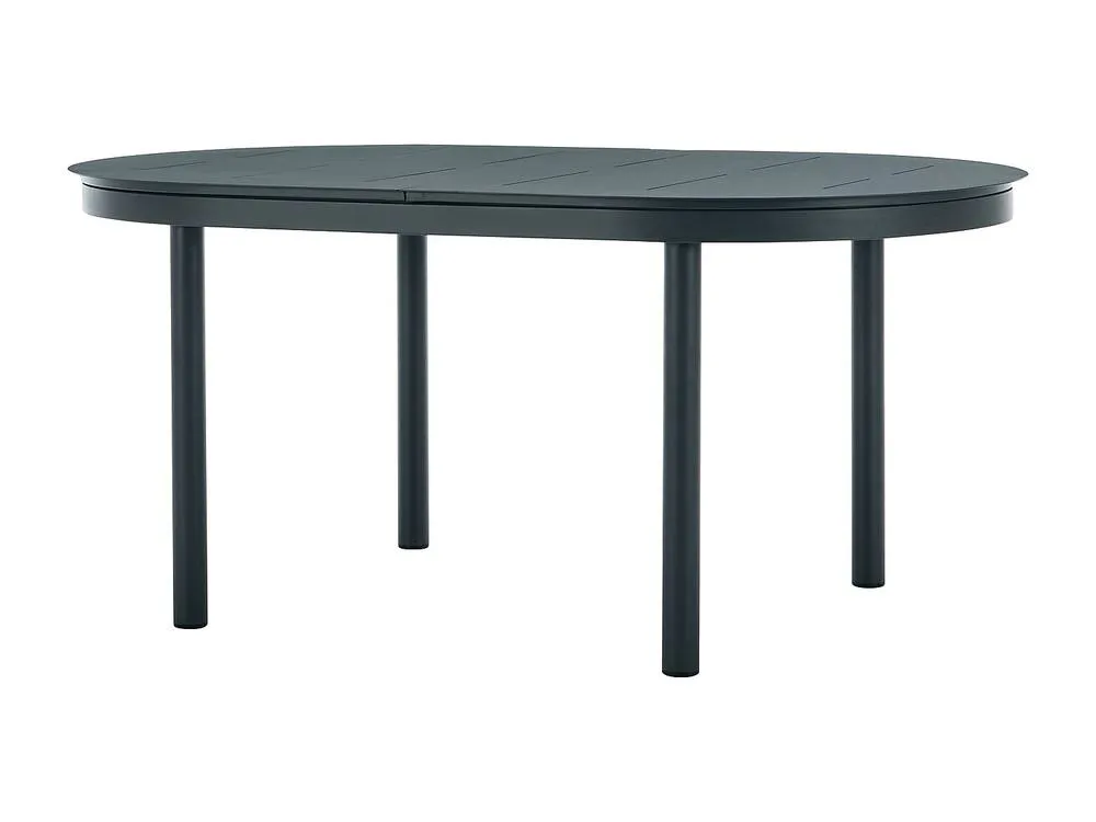 Vente-unique Extendable Aluminium Garden Dining Table L.170/220 Cm - Anthracite in Dark Grey 3