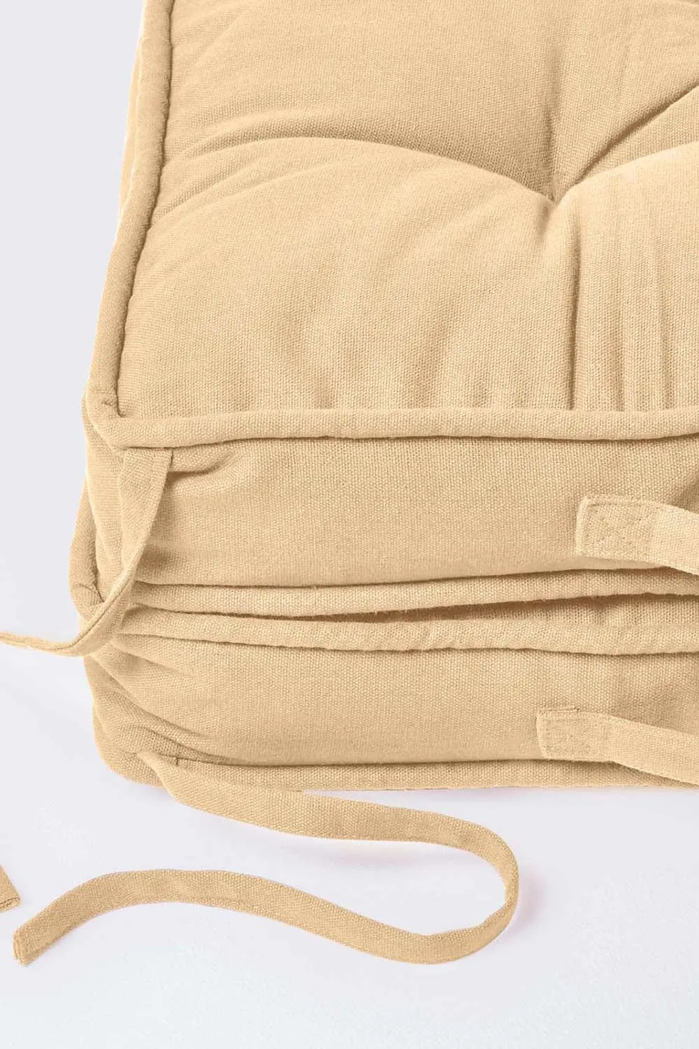 Homescapes Cotton Travel Support Booster Cushion in Taupe 4