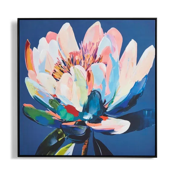 Flower Hand Finished Framed Canvas 3