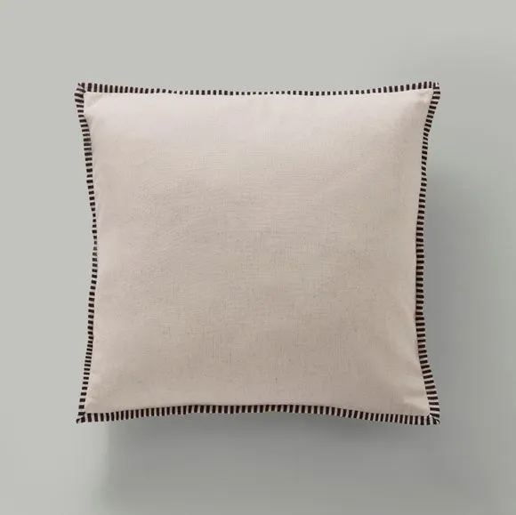 Striped Edge Cotton Square Cushion 2