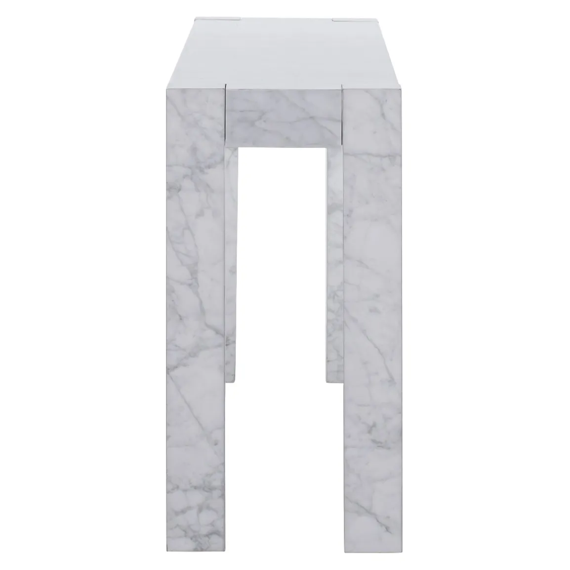 Timothy Oulton Junction Console 180X40Cm Table, White Marble | Barker & Stonehouse 4