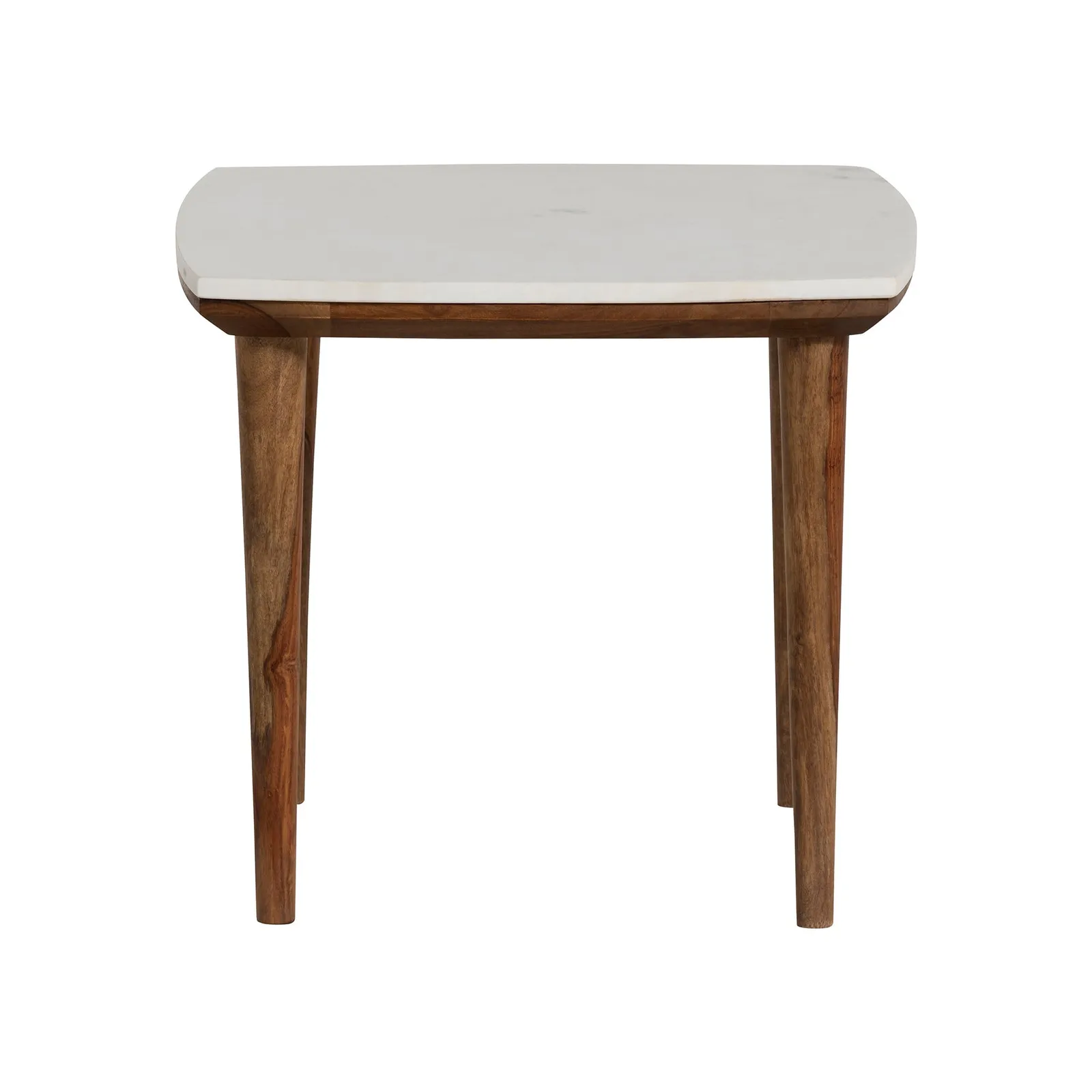 Vida Side Table Marble Top, Neutral Wood | Barker & Stonehouse 3