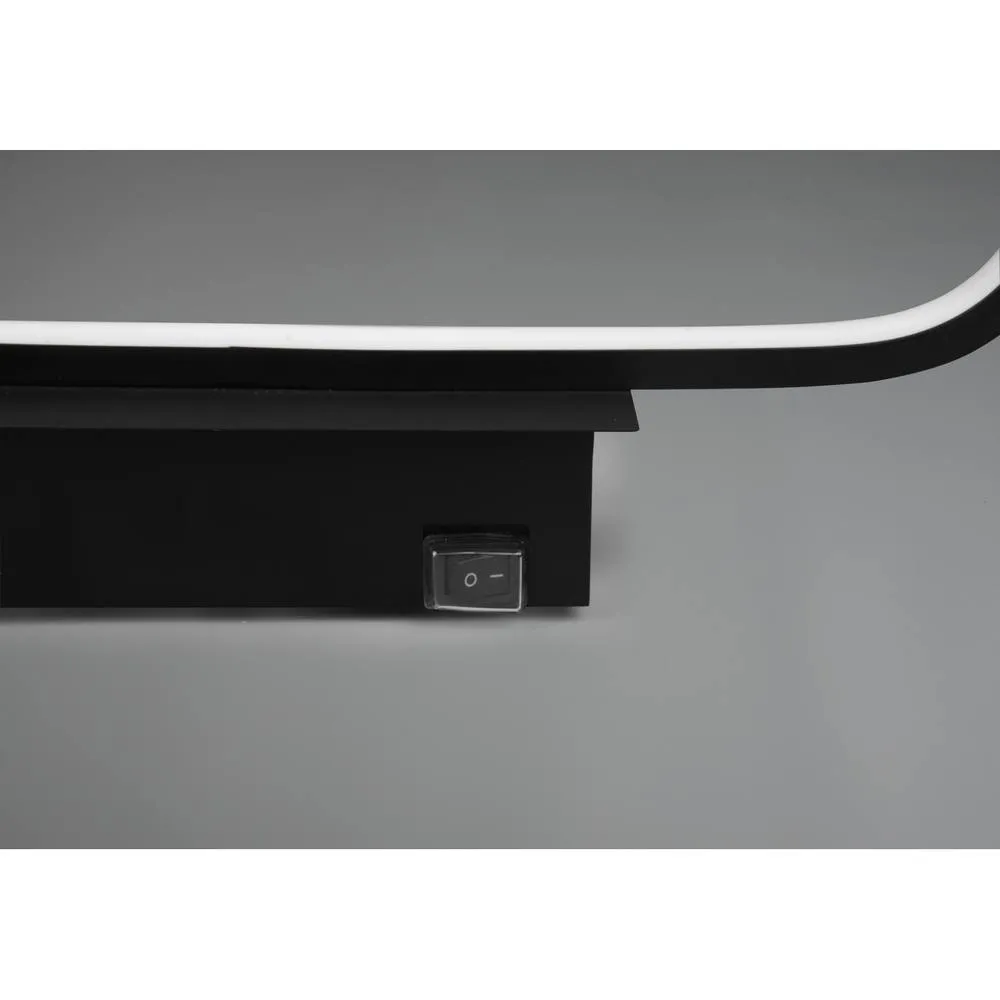 Netlighting Gianni Modern 40cm Bathroom Wall Lamp Black Matt 3000K IP44 UK Stock 4