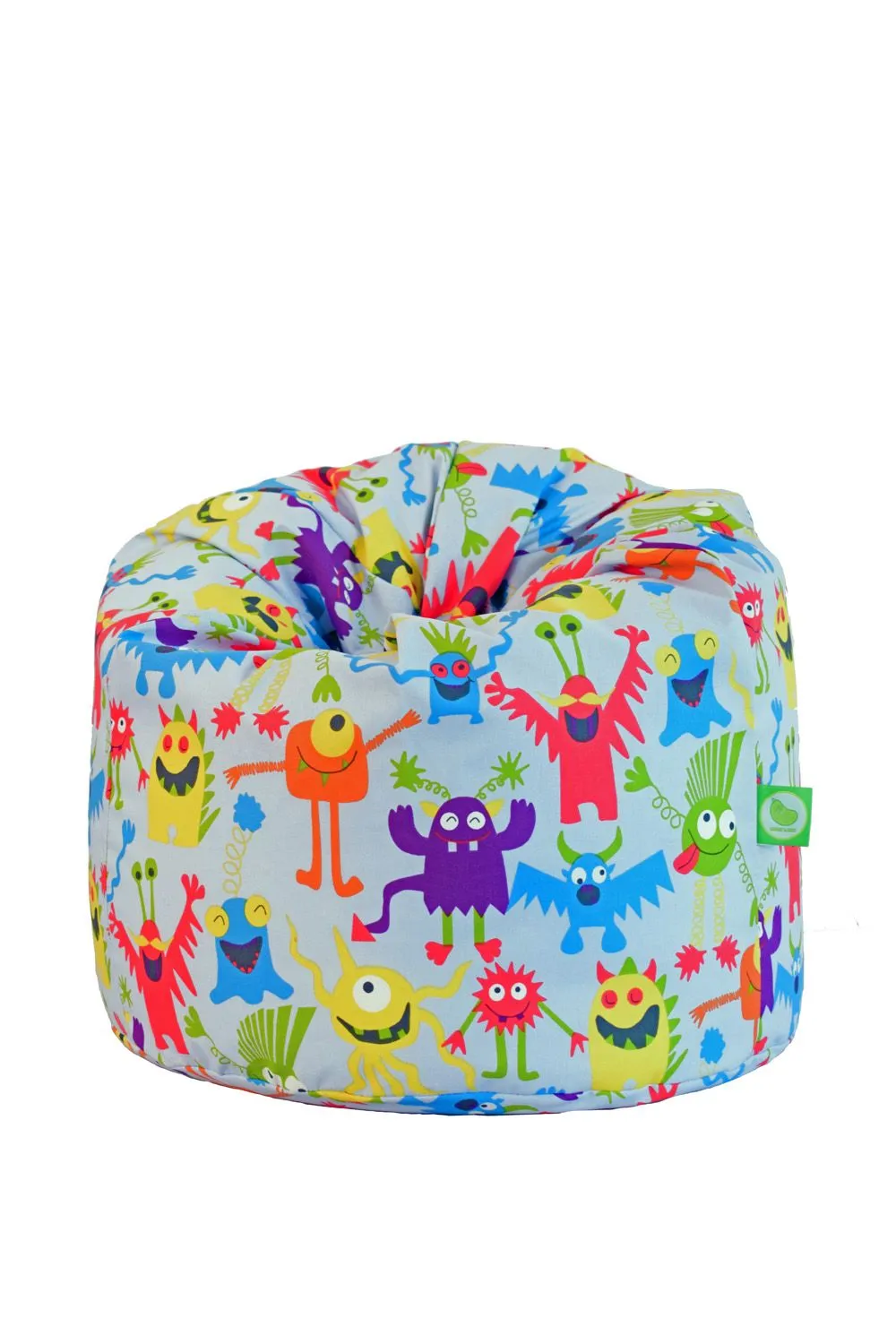 Bean Lazy Cotton Grey Monsters Bean Bag Large Size in Light Grey