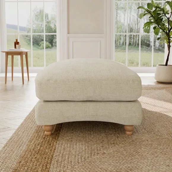 Martha Chunky Chenille Footstool 2