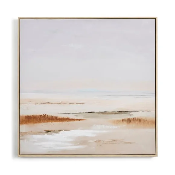 Serene Coastline Framed Canvas 3
