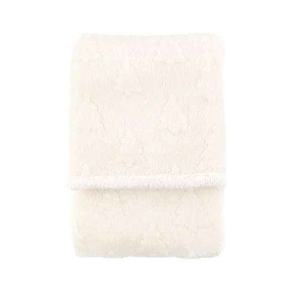 Luxurious Christmas Tree Embellished Sherpa Throw Blanket 4