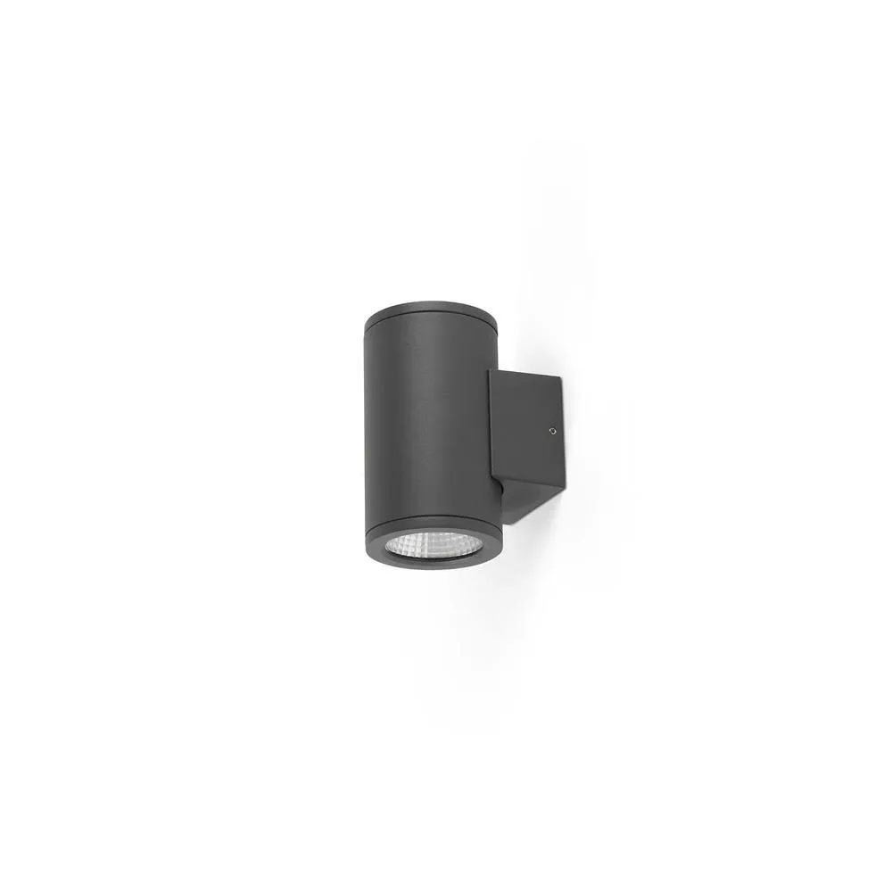 Netlighting Tond 2 Light Dark Grey LED Wall Lamp 2700K 2x6W 2700K IP54