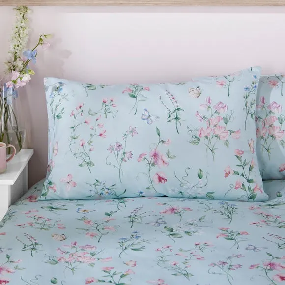 Sweetpea Polycotton Duvet Cover & Pillowcase Set 2
