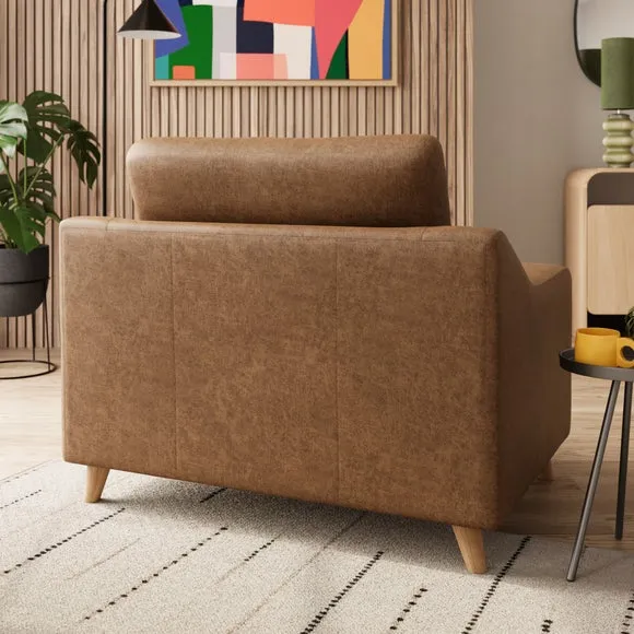 Baxter II Arizona Faux Leather Snuggle Chair 2