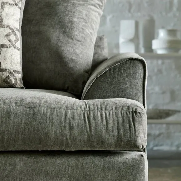 Washington Brushed Chenille Corner Sofa 4