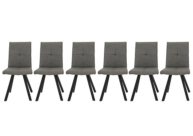Phoenix Set of 6 Dining Chairs - Two Tone