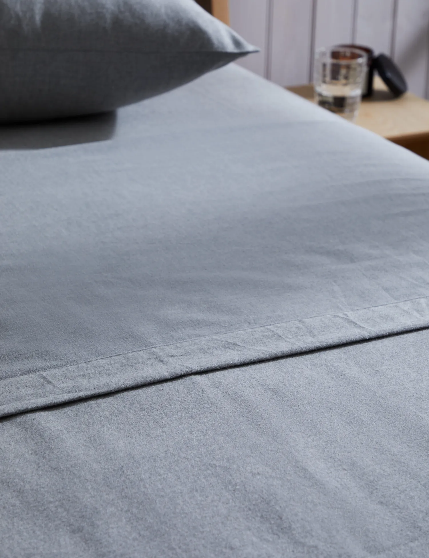 M&S Pure Cotton Brushed Flat Sheet