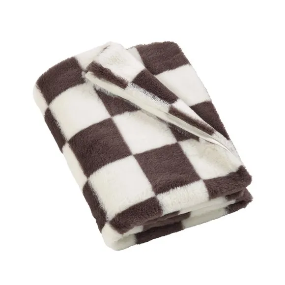 Cosy Soft Checkerboard Throw Blanket 130cm x 170cm 4