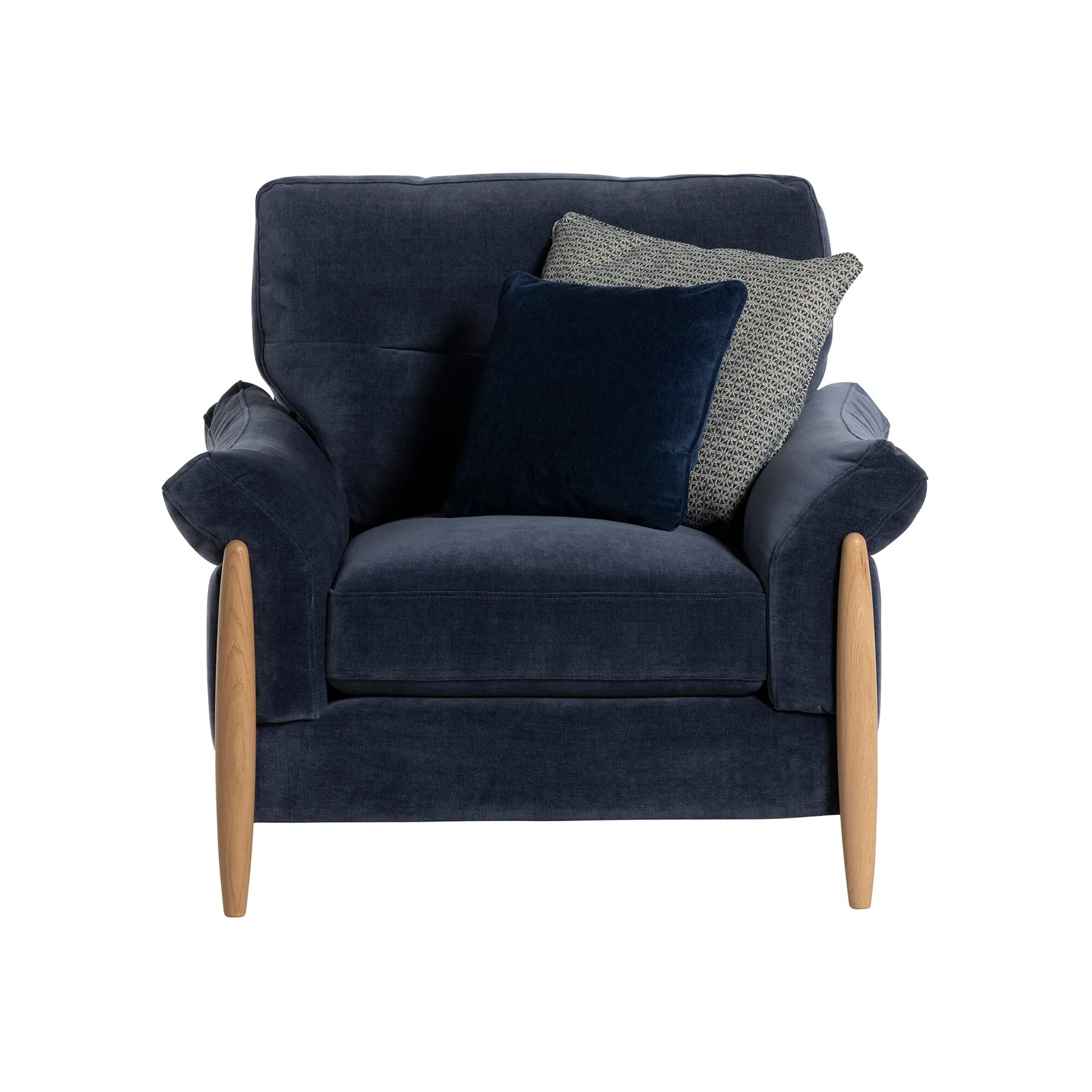 Ercol Clara Armchair, Blue Fabric | Barker & Stonehouse 2