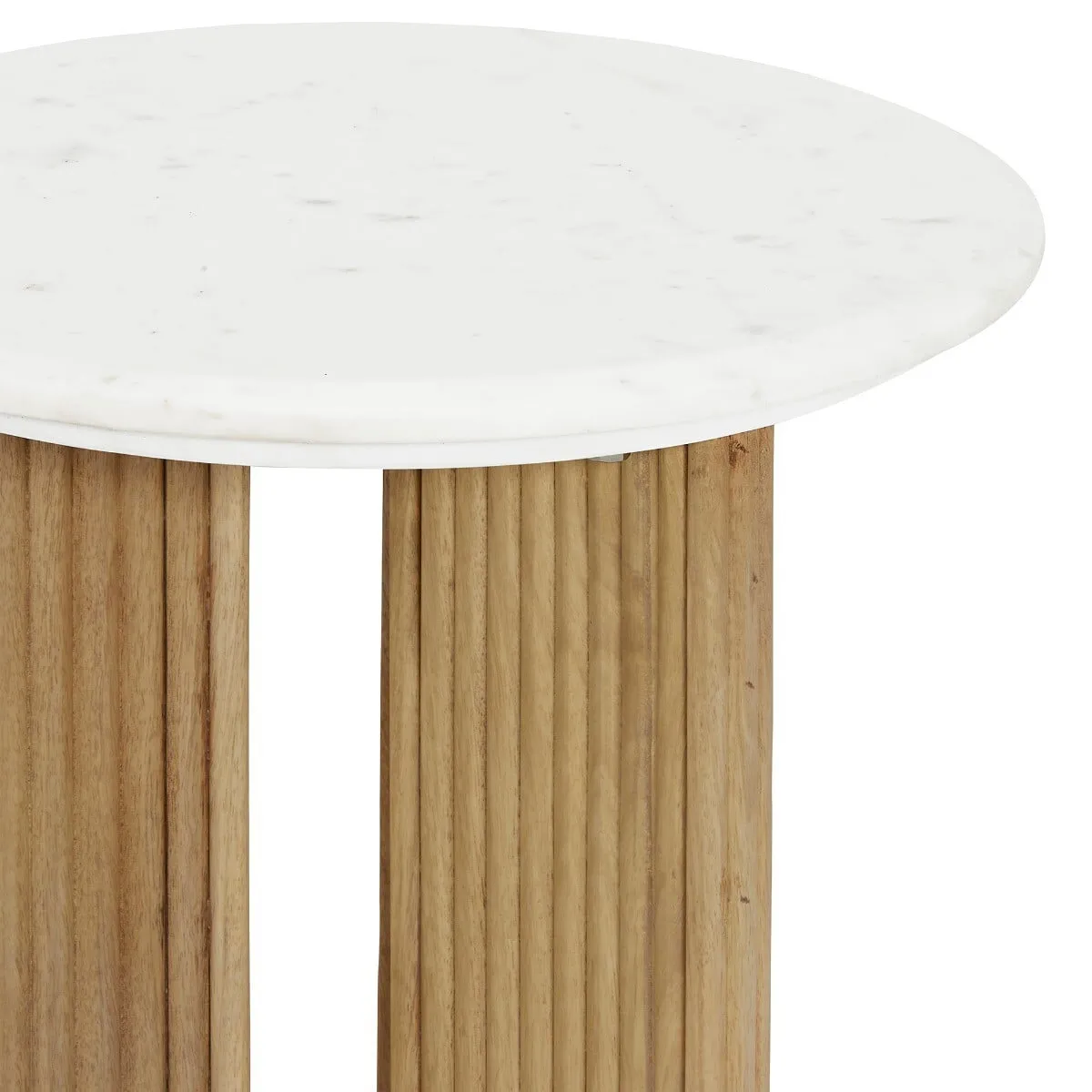 Fuji Side Table, Round, Neutral Wood | Barker & Stonehouse 3
