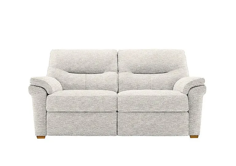 Seattle 2.5 Seater Fabric Sofa with Wooden Feet - Rush Cream