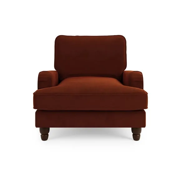 Beatrice Matte Velvet Armchair 3