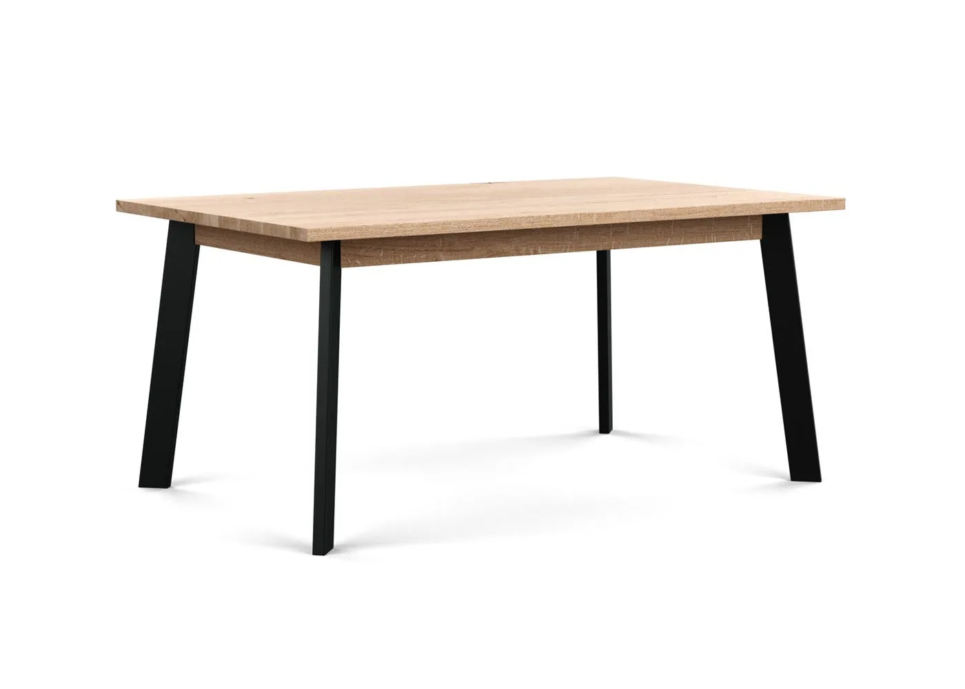 Heal's Nova Extending Dining Table White Oiled Oak L160 + 50cm x2 1