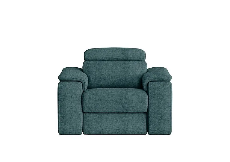Davide Fabric Armchair - Baobab Blue