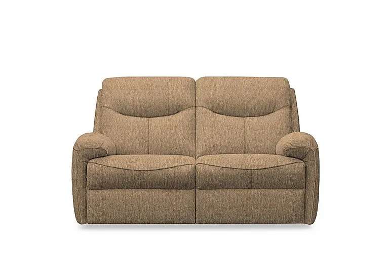 Amesbury Fabric 2 Seater Power Recliner Sofa with Power Headrest, Power Lumbar and Heated Seats - Boucle Cocoa