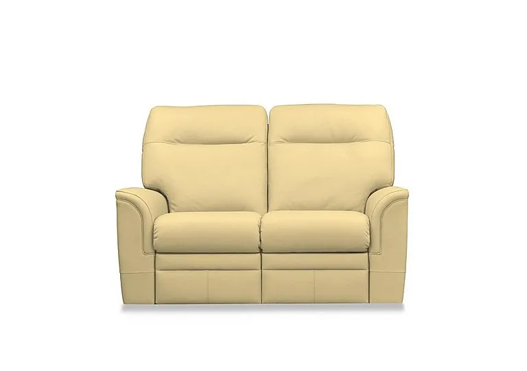 Hudson 23 Leather 2 Seater Sofa - Como Cream