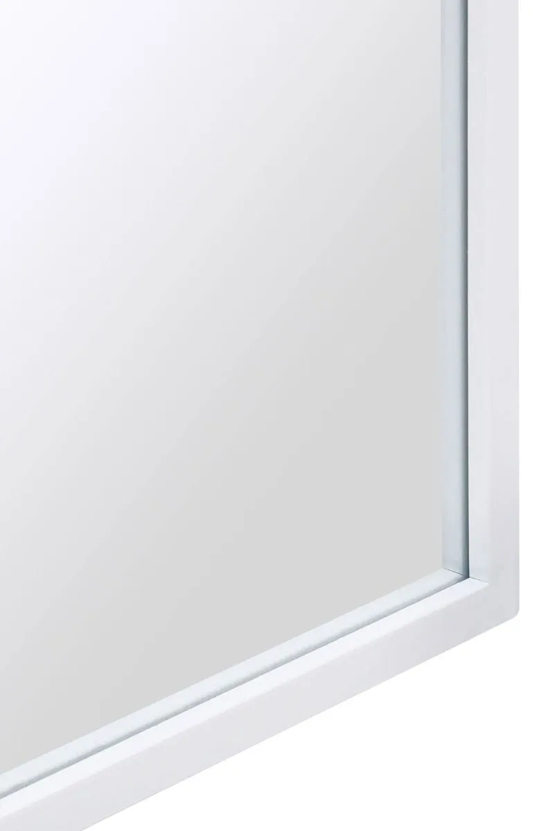 MirrorOutlet White Framed Arched Leaner/Wall Garden Mirror 79" x 39" (200x100CM) 4