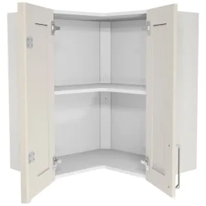 Wickes Ohio Porcelain L-Shape Corner Wall Unit - 625mm 2