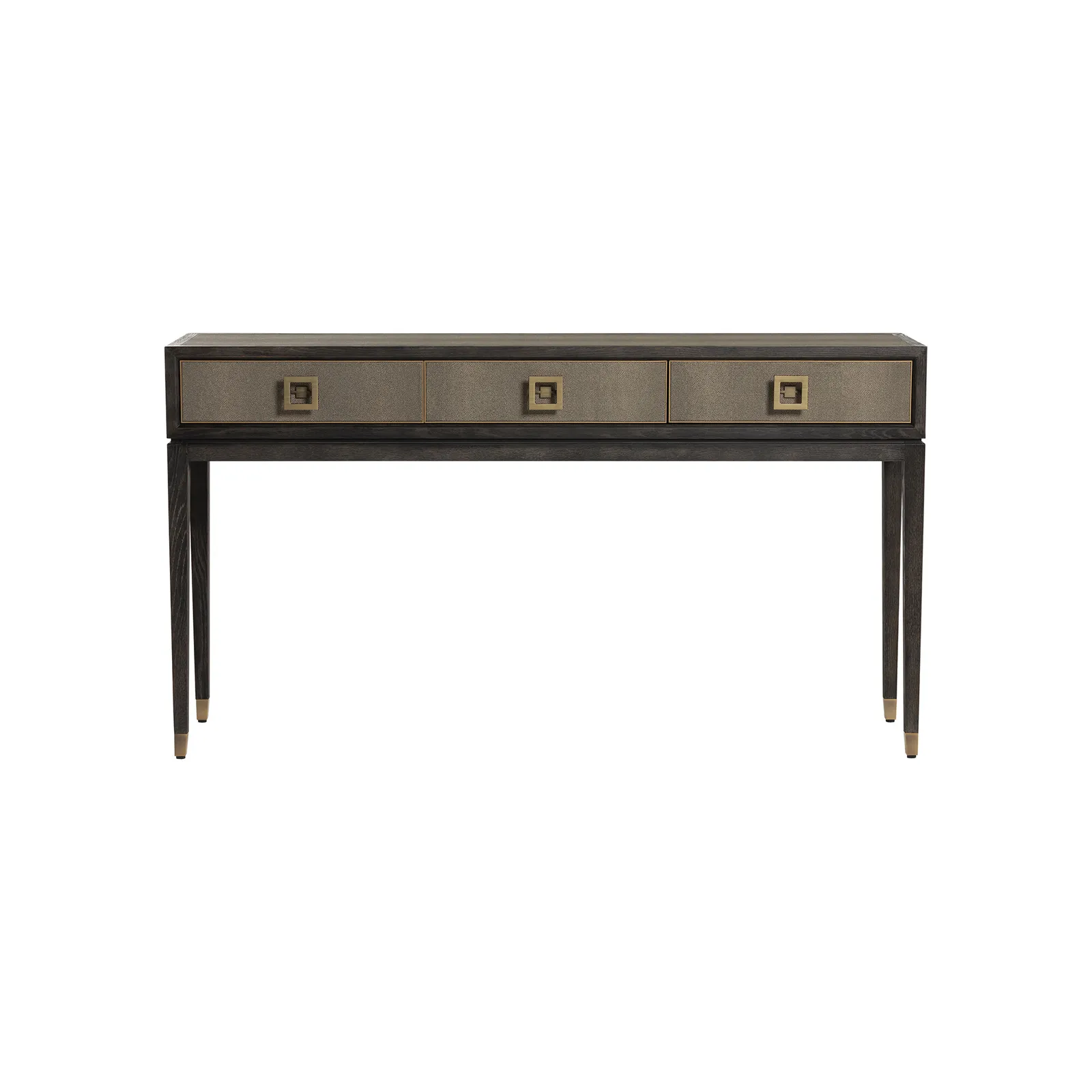 Nerina 3 Drawer Console Table, Black Oak | Barker & Stonehouse 3