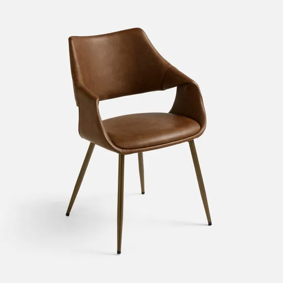 Marley Fold Back Chair, Faux Leather 5