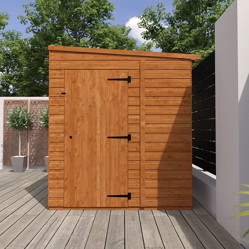 Buttercup Farm 8x6 Flex Pent 12mm Flex - L238.8 x W175 x H203 cm - Burnt Orange 5