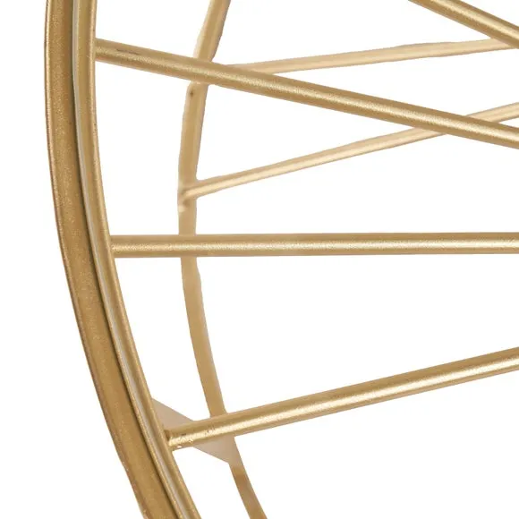 Liberty Coffee Table, Glass and Gold Metal 4