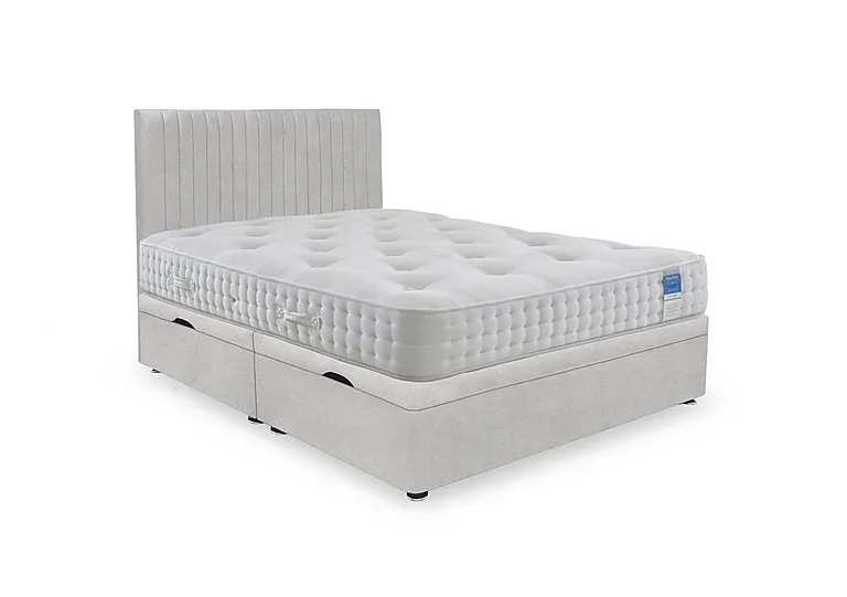 Ortho 2000 Manual Side Ottoman Divan Set - Super King
