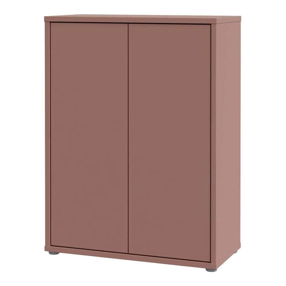 Furniture To Go Alice Springs Shoe Cabinet with 2 Doors Push-to-Open in Terracotta 4