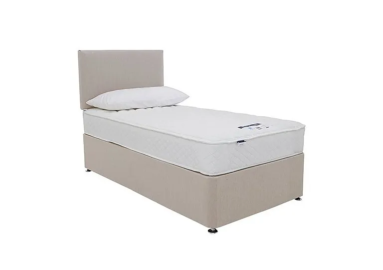 Eco Firm Divan Set With No Storage - Single - Luxury Sandstone