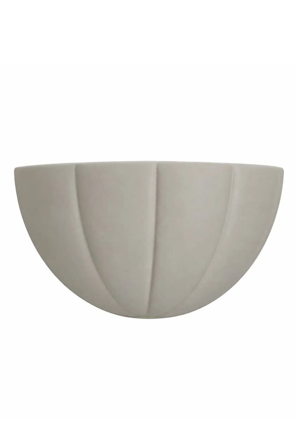 ValueLights Leonardo Scallop Curve Ceramic Flush Wall Sconce Light in Mid Grey 6