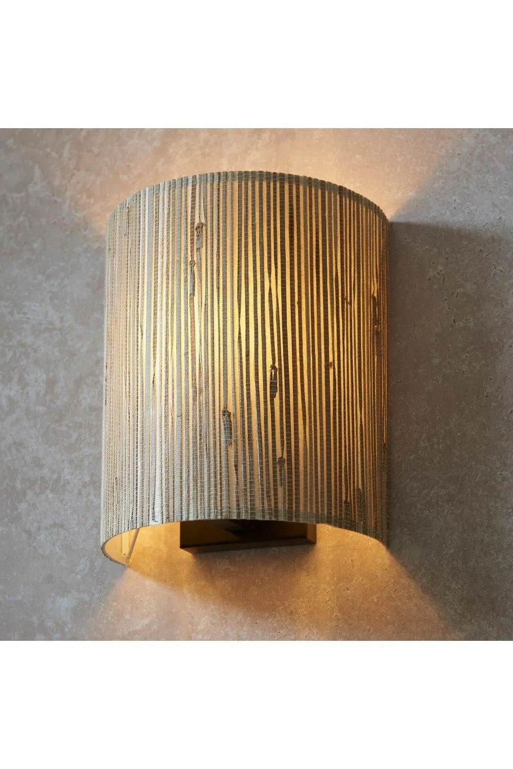 Netlighting Longshore Shade Wall Lamp Natural Seagrass Matt Black 6