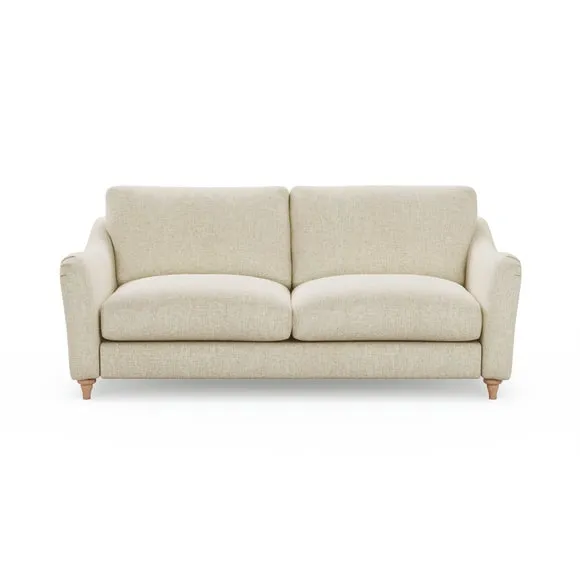 Hattie Slub Faux Linen 3 Seater Sofa 2