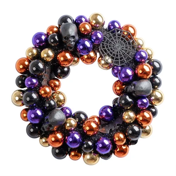45cm Halloween Bauble Wreath 2