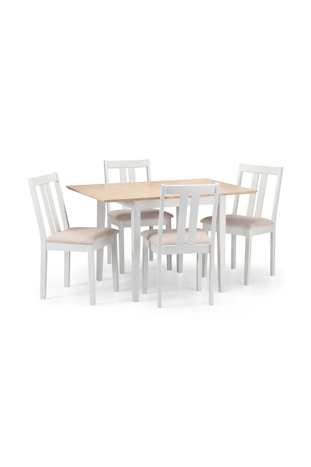 Julian Bowen Rufford Square to Rectangular Extending 4 Seater Dining Table in Ivory 6