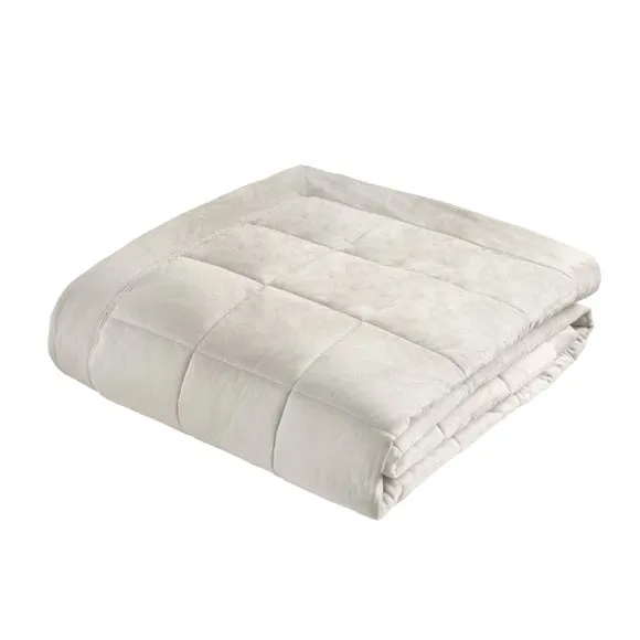 Catherine Lansfield Kingsley Matt Velvet Quilted Bedspread 2