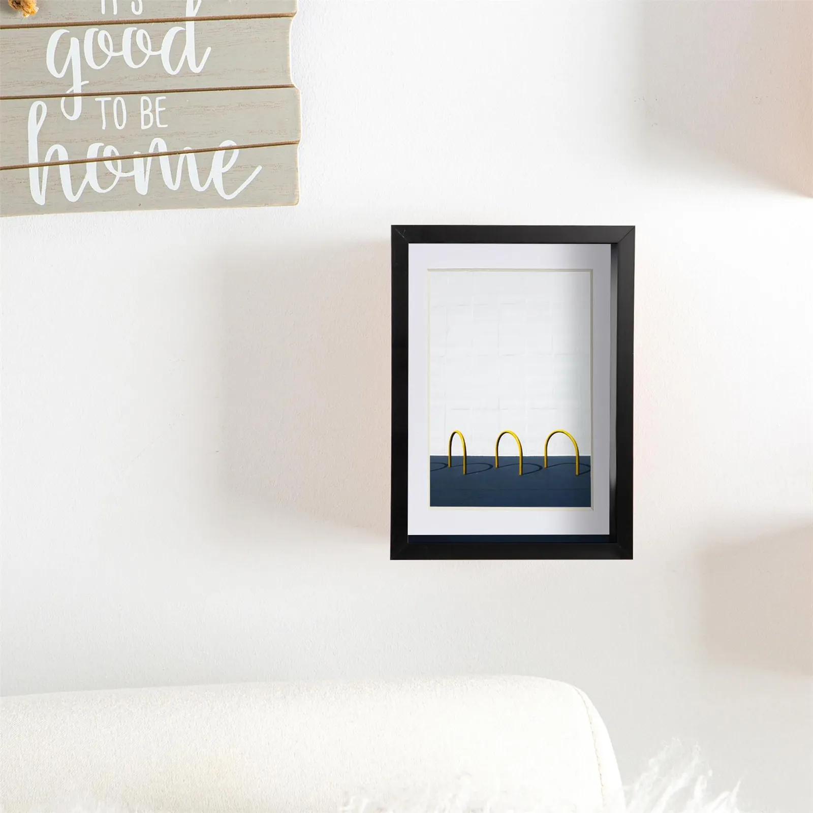 Nicola Spring 5" x 7" 3D Deep Box Photo Frames - 4" x 6" Mount - Black - Pack of 2 in White 6