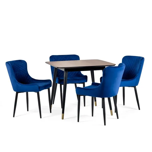 Findlay 4 Seater Square Dining Table, Beech Wood 6
