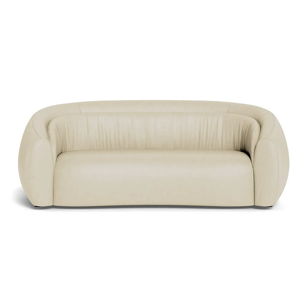 Heal's Flora 3 Seater Sofa Grain Leather Storm 1