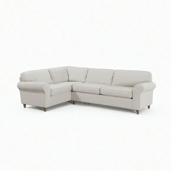 Flori Chenille Soft Texture Corner Sofa 6