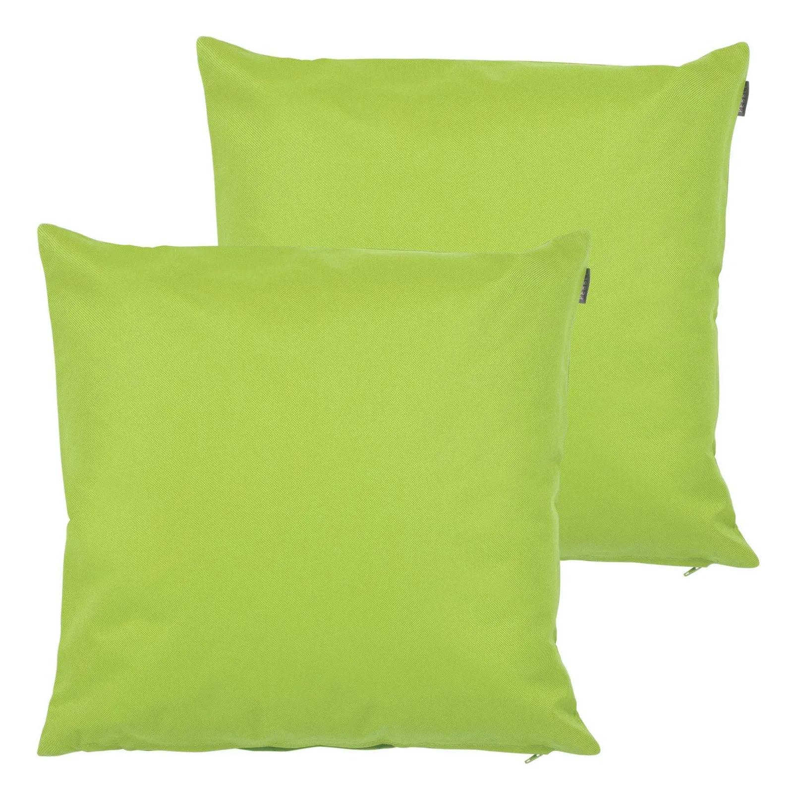 icon Indoor Outdoor Cushion Set of 2 Slate Grey Water Resistant Cushions in Light Green
