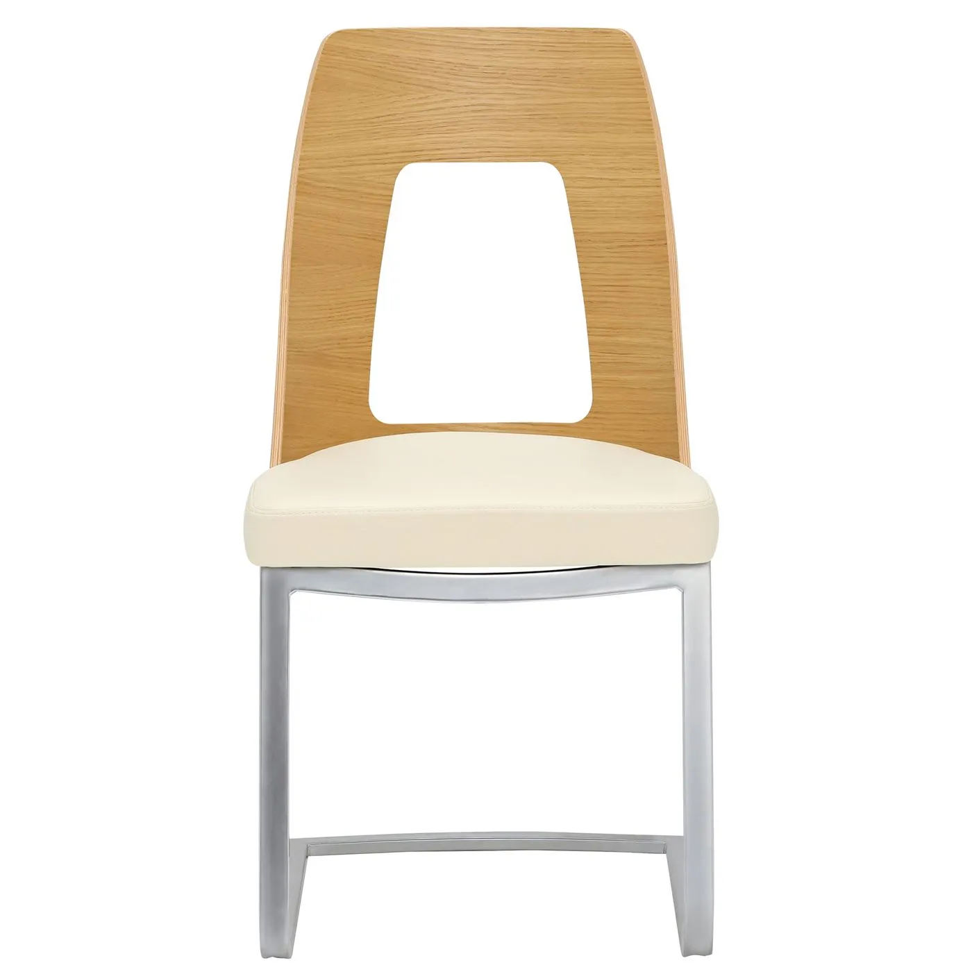 Ercol Romana Dining Chair - Cream - Oak - W47 x D52 x H90cm - Barker & Stonehouse