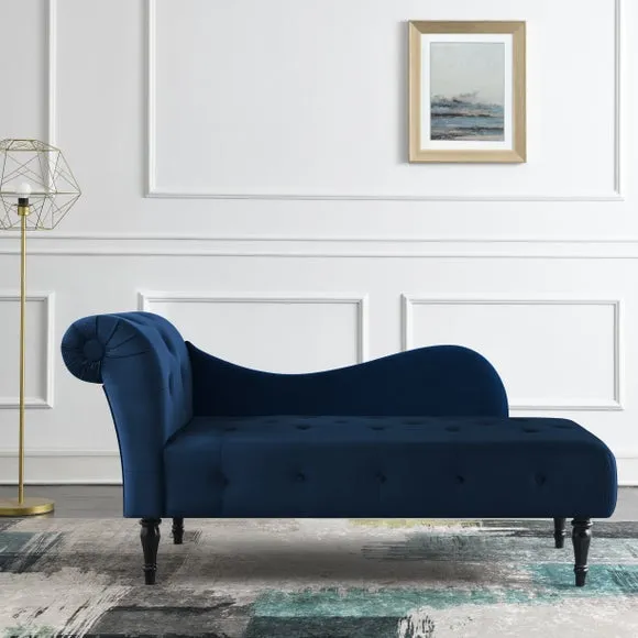 Wisteria Velvet Chaise Lounge 2